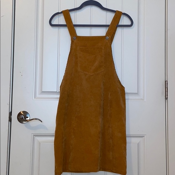 SHEIN Dresses & Skirts - Gold corduroy  jumper dress
